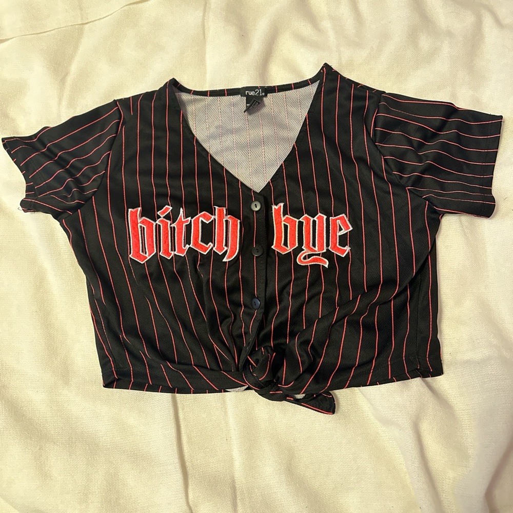 Black and pink cut off tee (b bye!)
